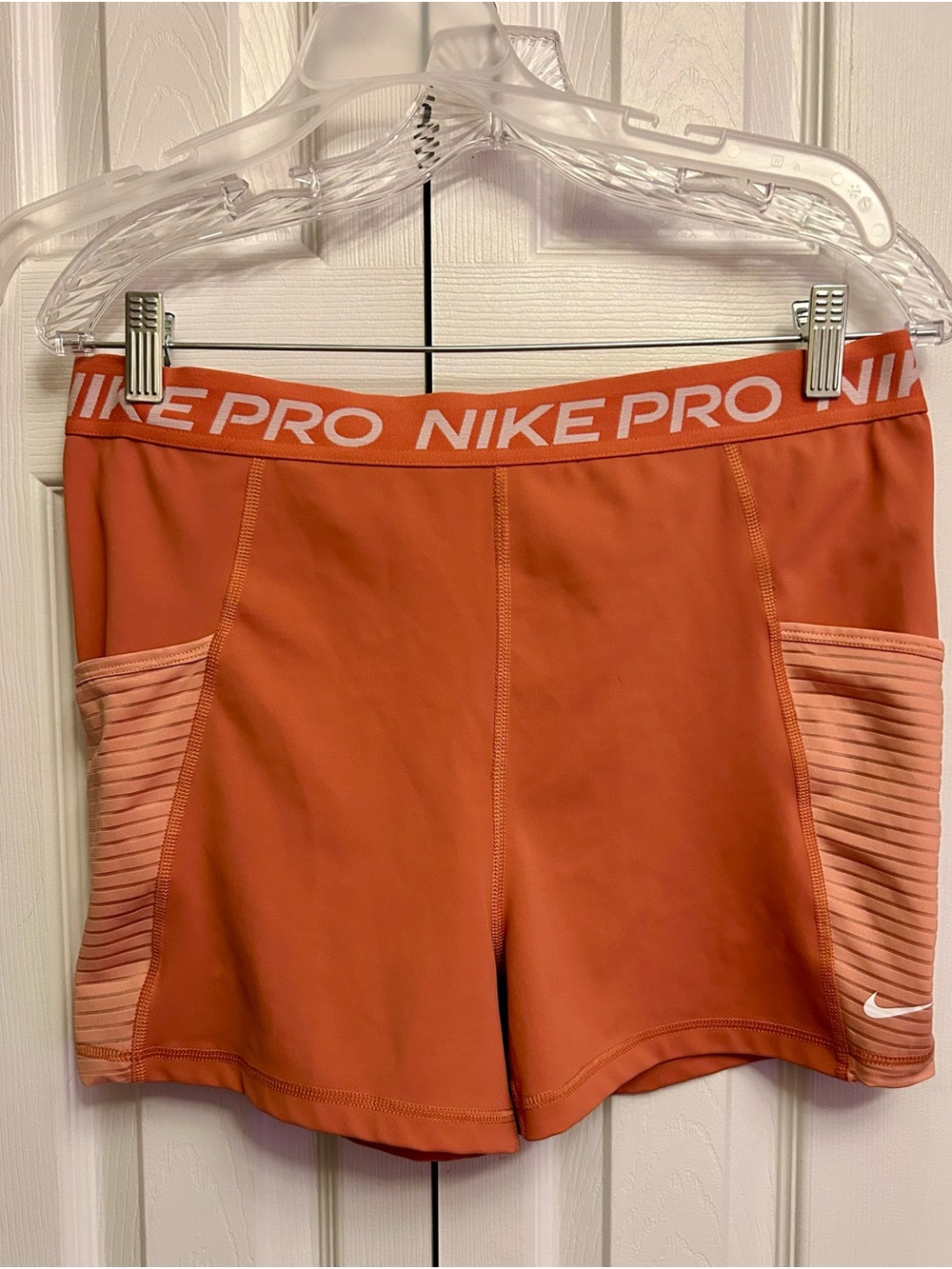 Nike Pro Women's Performance Shorts - Peach-Orange